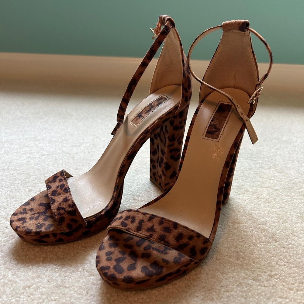 Cheetah print high heels